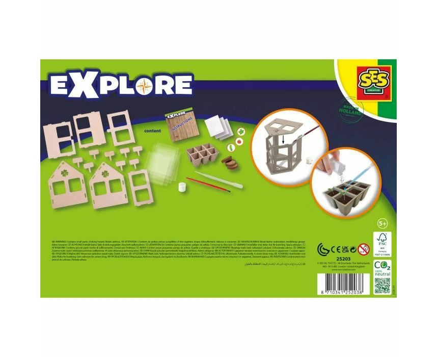 SES Creative Greenhouse Veggies Set | Grow Your Own Vegetables with DIY Gardening Kit | Educational Play for Kids | Perfect Christmas Present