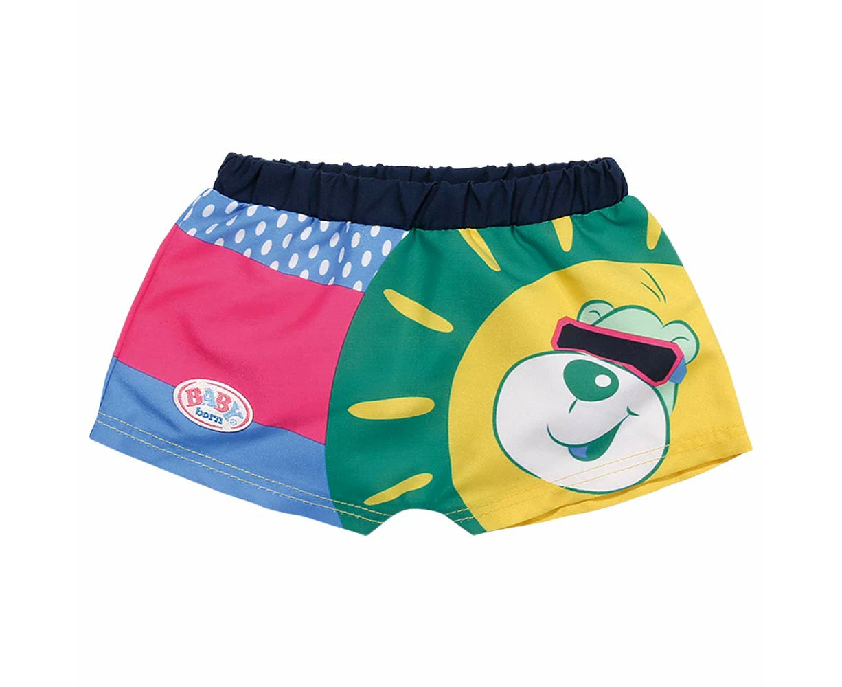 BABY born Badeshorts 43cm Zapf Creation 828298 Holiday Swimming Shorts Doll Clothing 43 cm 1 Piece Colour According to Stock, Graphic Print, Assorted