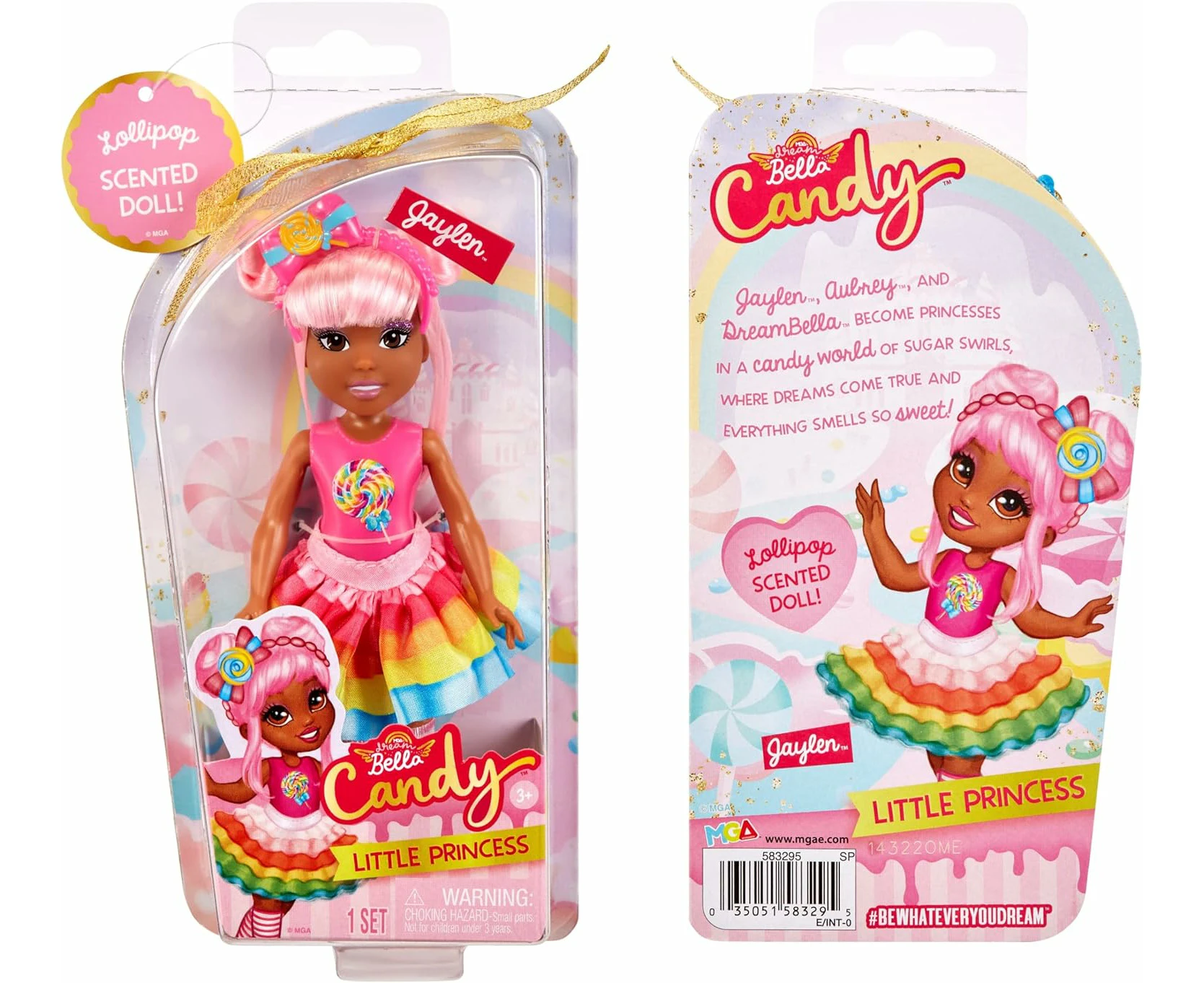 MGA Dream Bella Candy Little Princess Doll - Jaylen | Adorable Fantasy Doll for Kids | Perfect Gift for Imaginative Play | Christmas Present