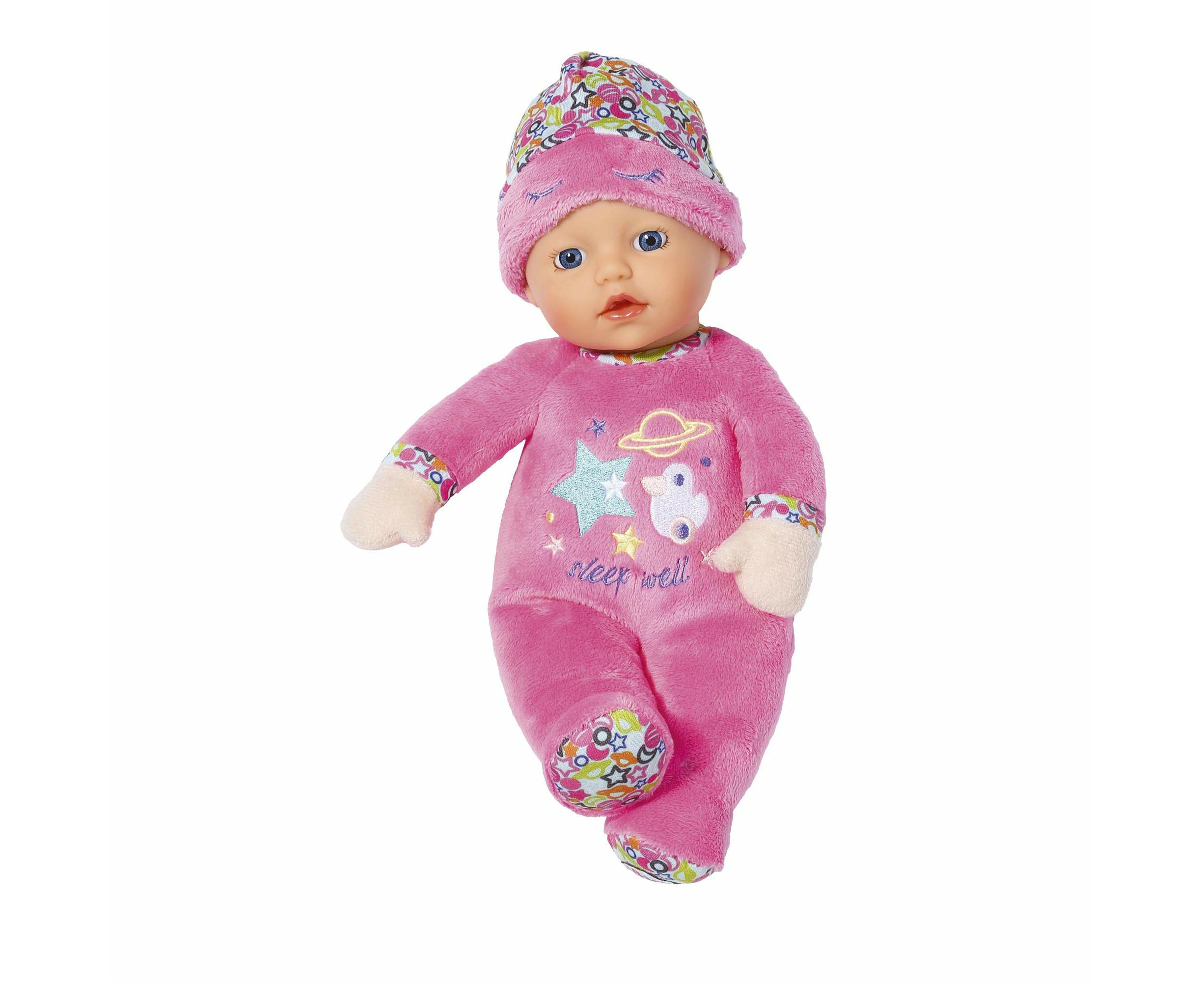 BABY born Sleepy 30 cm Doll - Small & Soft - Easy for Small Hands, Creative Play Promotes Empathy & Social Skills, For Newborns - Includes Night Cap