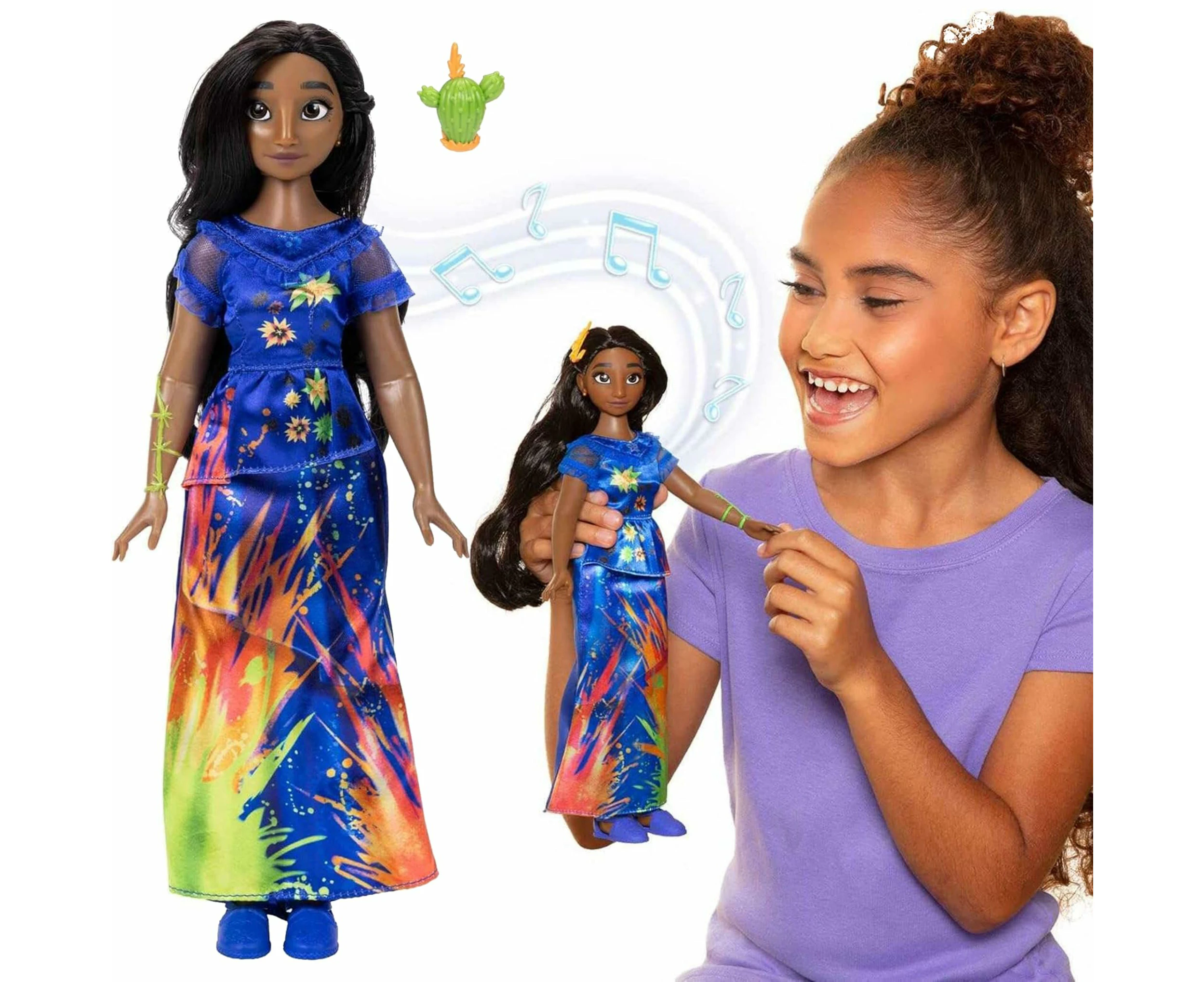 JAKKS Pacific Muñeca Isabela Encanto Disney 25 cm Singer, 144058 - Fashion Dolls - Doll Clothes - Doll collection - Perfect Gift for Girls