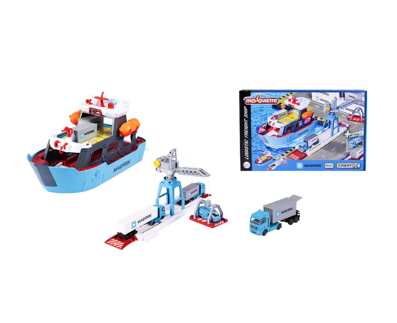 Majorette Maersk Logistic Series Creatix Logistic Freight Ship