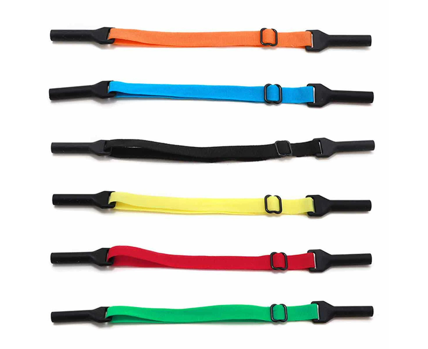 6-Pack Anti-Slip Adjustable Sunglass Straps - Soft Durable for Sports & Outdoor Activities