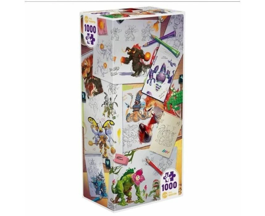 Unleash Creativity with IELLO Puzzle - 1000 Pieces - Making of Monsters - Mind Game for Imaginative Thinkers - Perfect Christmas Present