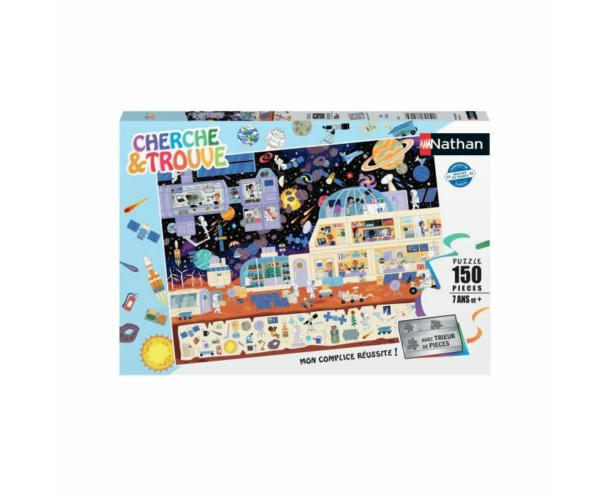 Nathan Espace Cherche et Trouve Puzzle 150 Pieces - Fun Search and Find Game for Kids - Mind Game - Boost thinking Skills - Ideal Christmas Present