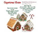 (Set of 10) Gingerbread House Cookie Cutter Set, Bake Your Own Small Christmas House Kit, Chocolate House, Haunted House, Gift Box Packaging