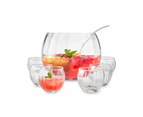 8 Piece Glass Punch Bowl Set - Anko