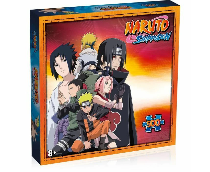 Challenge Yourself with Winning Moves Naruto Ninjas De Ra Puzzle - 500 Pieces Featuring Konoha Ninjas - Mind Game - Perfect Gift for Kids