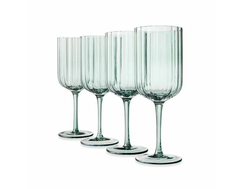 4 Ruffle Wine Glasses - Anko