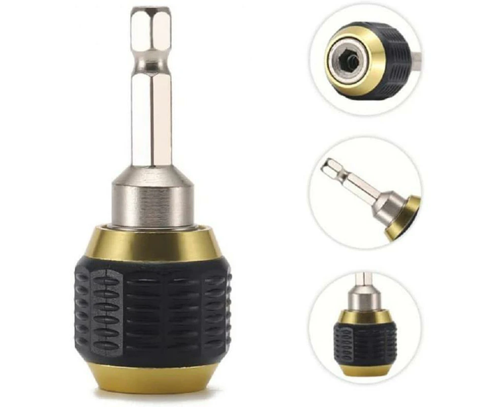 2pcs Hexagonal Pop-up Quick Change Handle Quick Change Self-Locking Quick Change Large Head Conversion Adapter 60MM