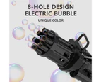 Golden Gatling Bubble Machine,8-Hole Huge Amount Bubble Maker,Electric Bubble Gun Summer Outdoor Party Toys