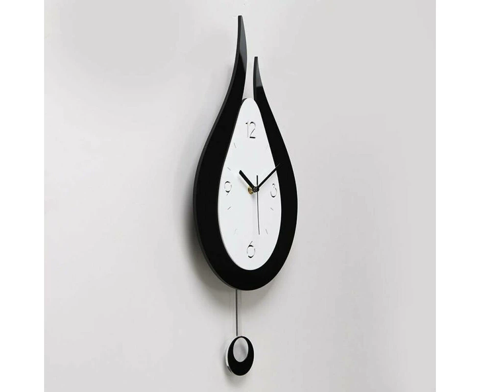 Silent Wall Clocks Water Droplets Swing Wall Clock Modern Design Nordic Style Living Room Wall Clocks Fashion Creative Bedroom Wall Clock