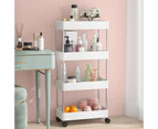 Floor Storage Rack Multi-layer Storage Rack Trolley Kitchen Bedroom Bathroom Mobile Storage Rack Finishing Rack with Wheels