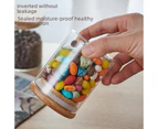 High Borosilicate Glass sealed cans bamboo lid tea cans transparent storage cans candy cans kitchen storage cans