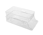 Beer Coke Refrigerator Storage Box Transparent Double Layer Rolling Beverage Storage Box Household Cans Storage Rack