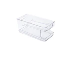 Beer Coke Refrigerator Storage Box Transparent Double Layer Rolling Beverage Storage Box Household Cans Storage Rack