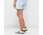 Target Paperbag Waist Denim Shorts