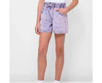 Target Paperbag Waist Denim Shorts