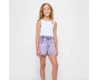 Target Paperbag Waist Denim Shorts