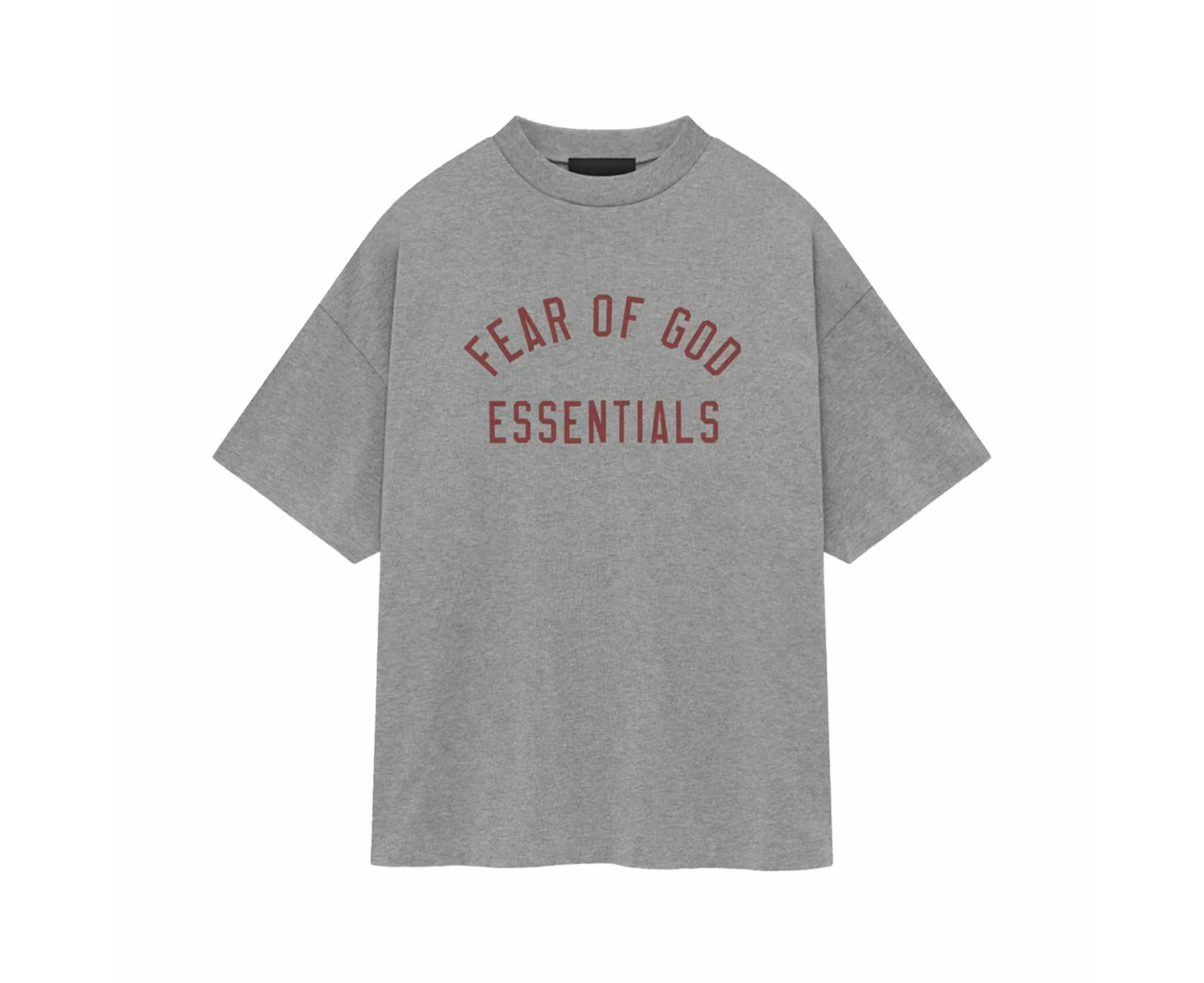 FEAR OF GOD ESSENTIALS Jersey Crewneck T-Shirt - Dark Heather (FW24)