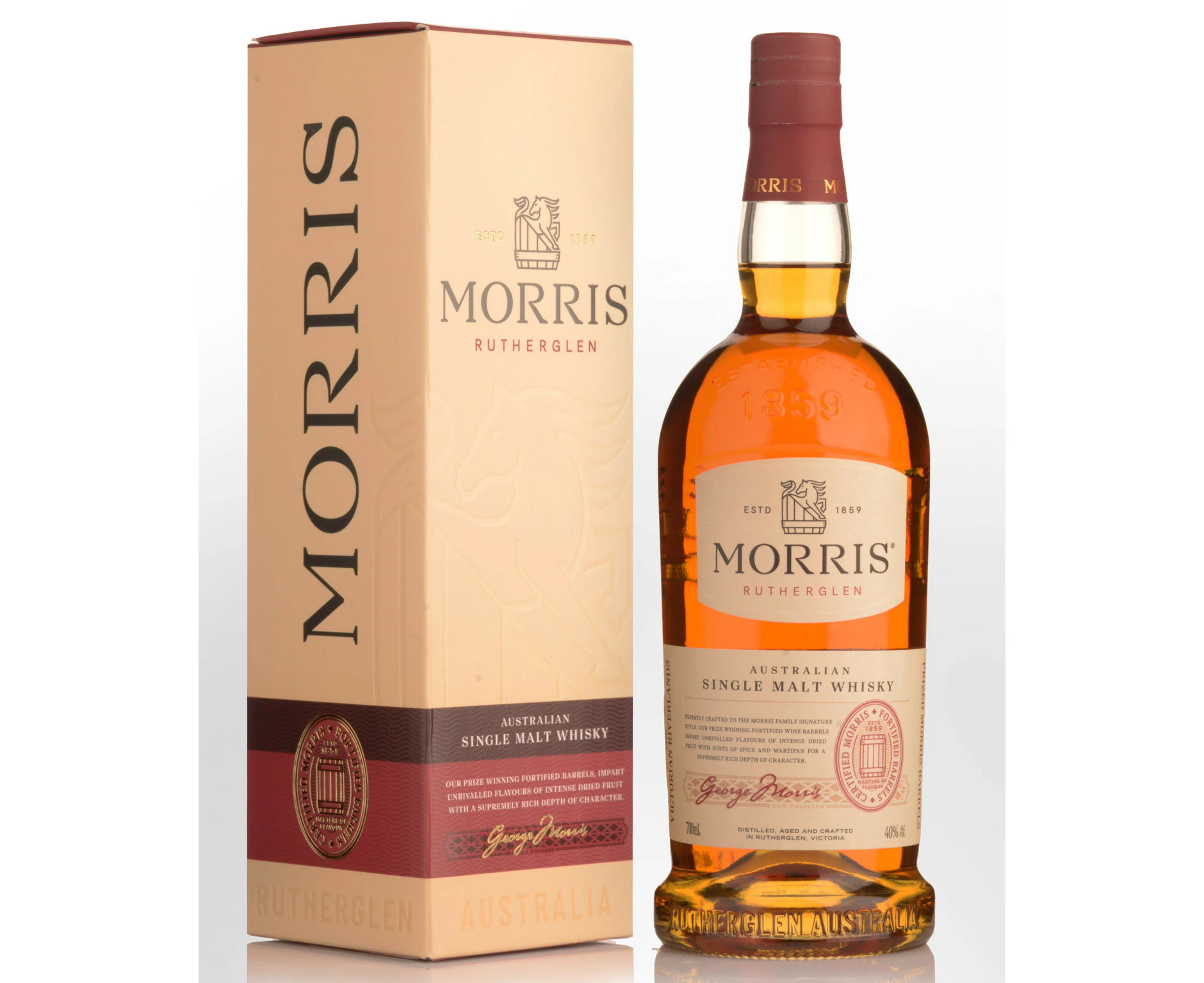 MORRIS RUTHERGLEN SIGNATURE SINGLE MALT AUSTRALIAN WHISKY - 700ml