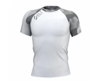 Short Sleeve Rashguard- White / Camo