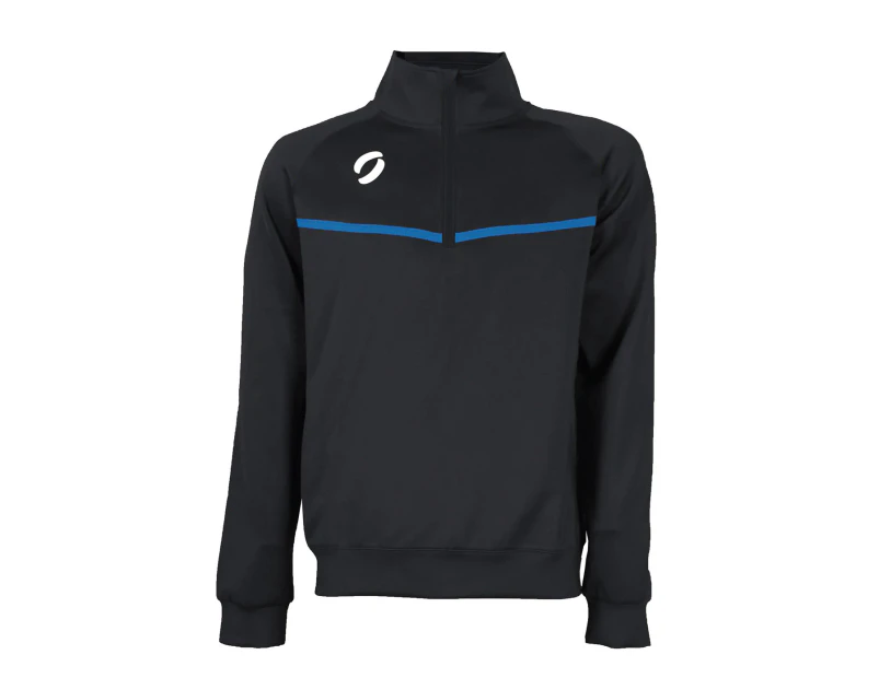 Only Sport 1/4 Zip Training Jumper - Black/Royal Blue