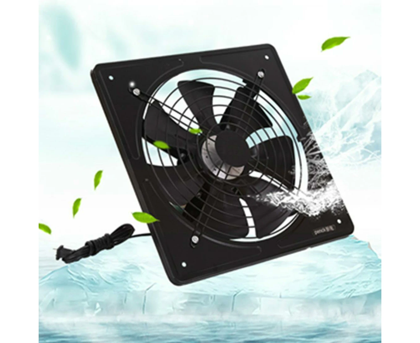 220V Exhaust Fan High Speed Air Extractor Window Ventilation Fan for Kitchen Ventilator Axial Industrial Wall Fan 12 inch