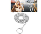 Pet Collars Pet Neck Strap Dog Neckband Snake Chain Dog Chain  Solid  Metal Chain Dog Collar