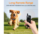 Remote Dog Trainer Rechargeable Waterproof Pet Electric Shock Collar Receiver