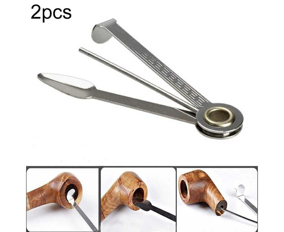 2 PCS Multifunctional 3in1 Stainless Steel Smoking Tobacco Pipe Cleaner Cleaning Tool Smoking Accessories Weed Accessories