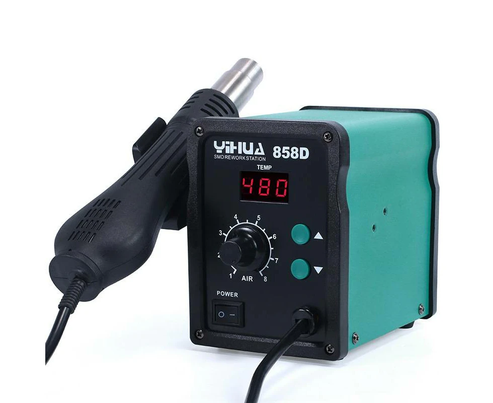 YIHUA 858D AC 220V LED Display Adjustable Temperature Hot Air Gun