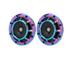 Pair Of 12V 335/400Hz Compact Round Blast Tone Super Loud Colorful Car Speaker Modification