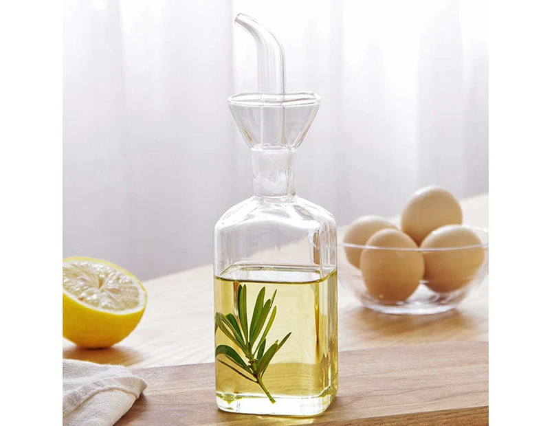 Glass Bottle For Olive Oil, Doser For Cooking Oil, Vinegar, Doser With Glass Spout For Cooking And Barbecue 125 Ml