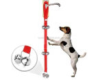 Pet Dog Training Bell Nylon Rope Traction Rope Doorbell Leash Dog Anti-lost Bell with 7 Bells