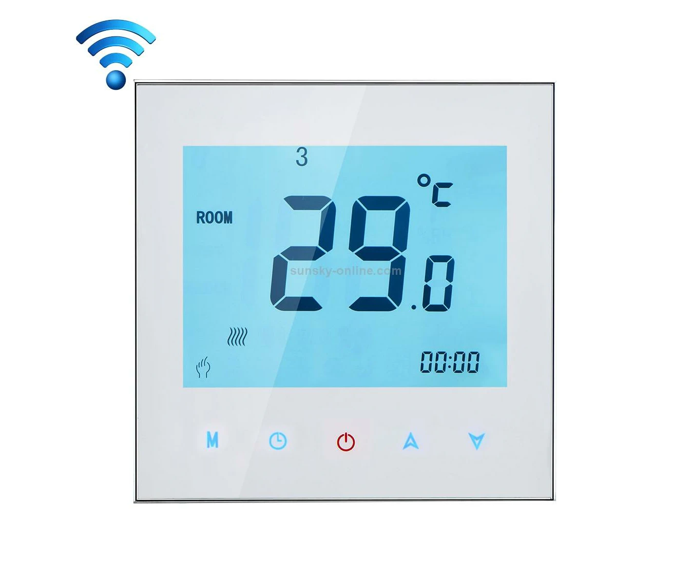 BHT-1000-GB-WIFI 16A Load Electronic Heating Type Touch LCD Digital WiFi Heating Room Thermostat with Sensor