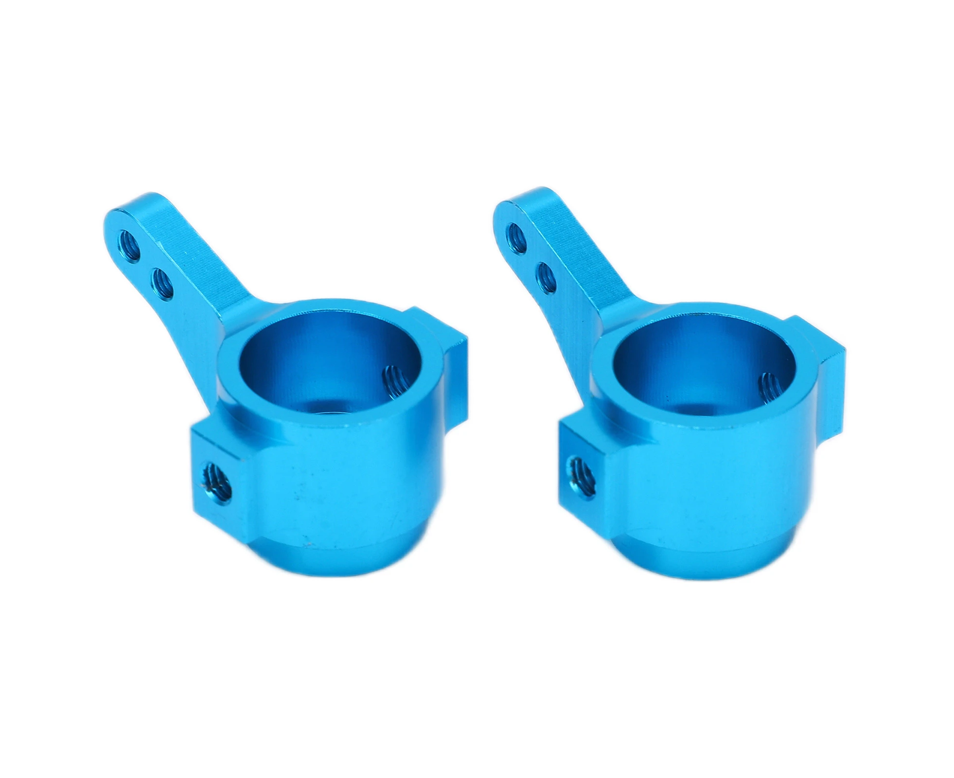 2pcs Steering Blocks Aluminum Alloy Colorful RC Axle Carriers for Tamiya CC01 1/10 Remote Control CarBlue