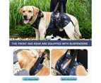 Injured Dog Auxiliary Leash Front and Rear Leg Double Slings For Large and Medium-sized Dogs