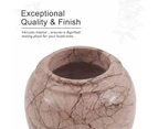 Marble Urn 20 CM Handmade Perfect Memorials Cremation Urns for Human Or Dog Ashes - Urns for Ashes Adult Female - White