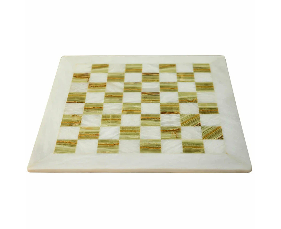 38cm Chess Boards - White and Green Comes in Safe and Fragile Packaging. SIZE: 15 Inches Square Board.