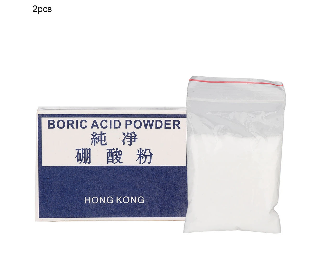 2 Boxes Boric Acid Powder Jewelry Cleaning Tool Welding Tool Processing Accessory