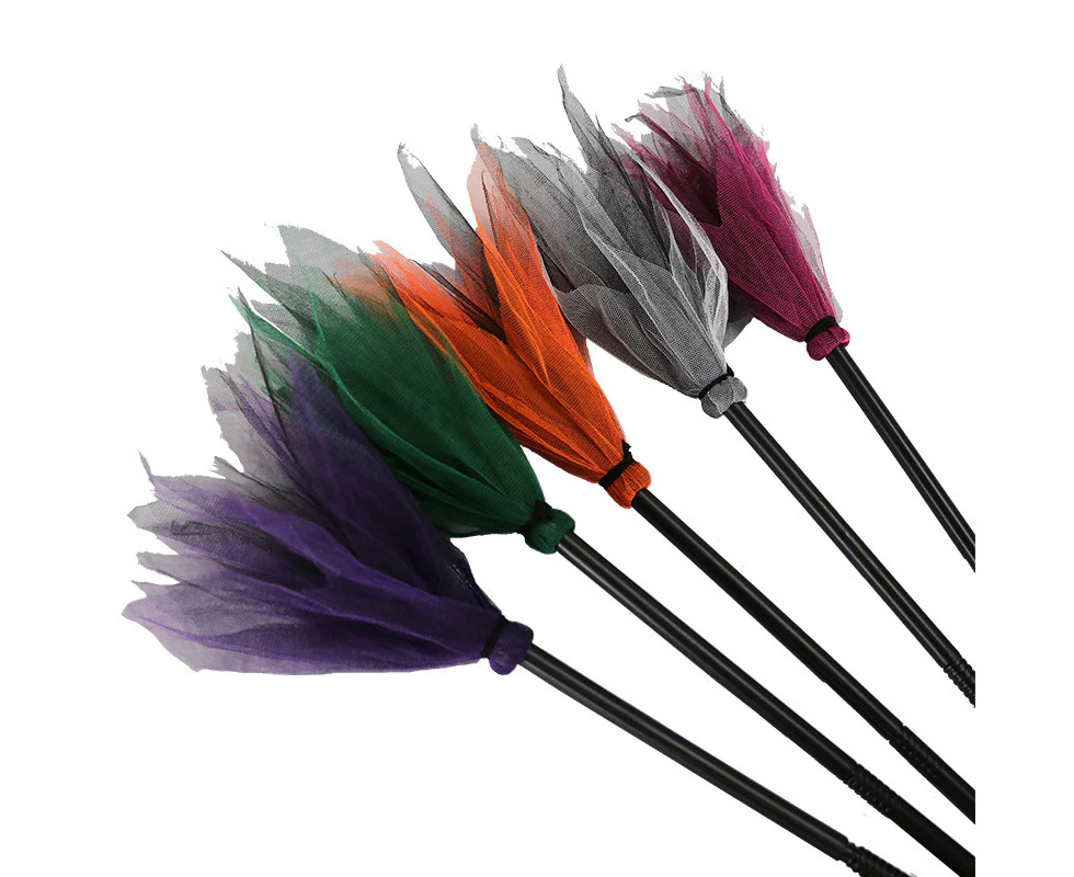 5pcs Cosplay Flying Broomstick Props Halloween party Witch Broom For Masquerade Decorate