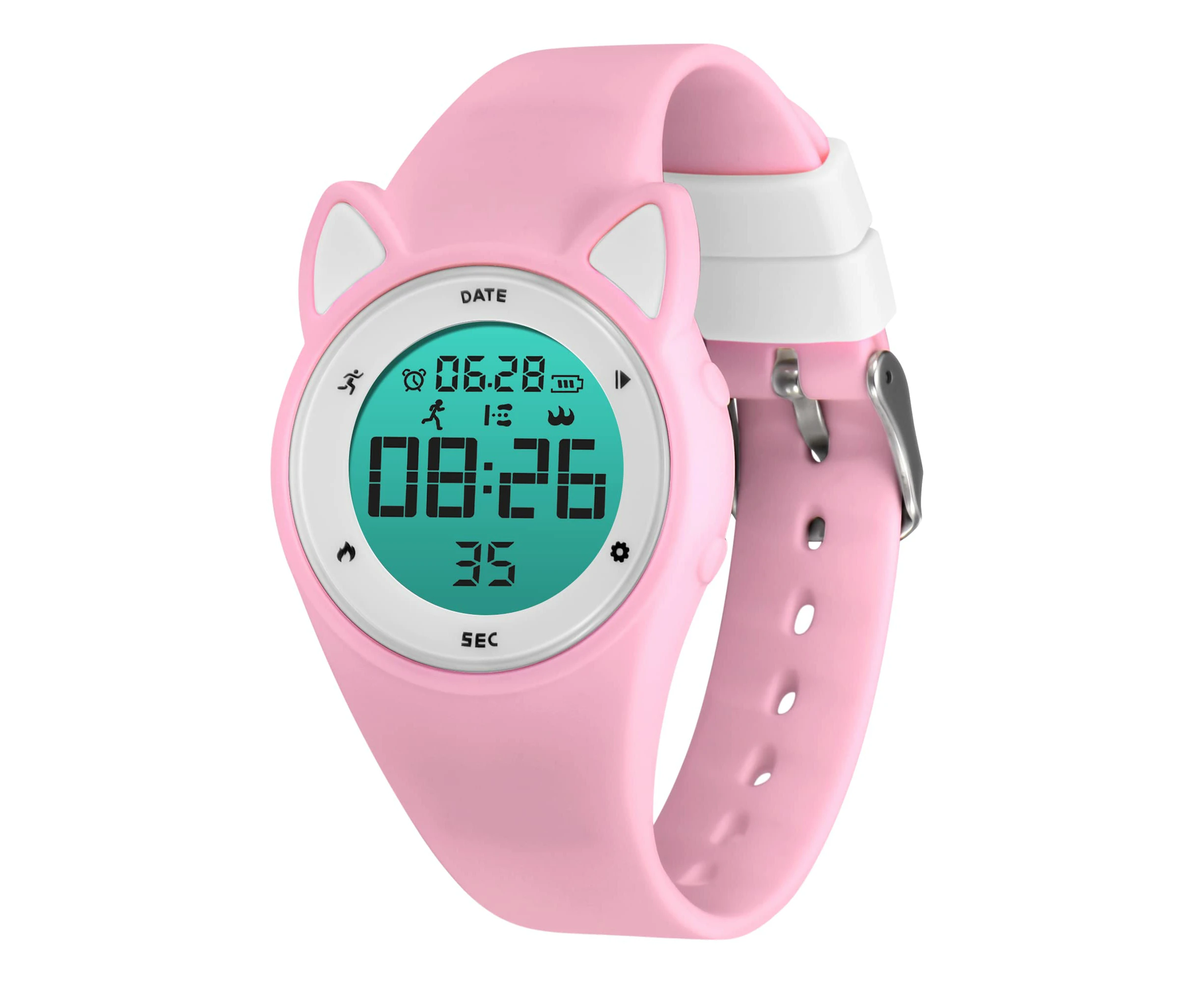 WSECOMM  Kids Watches Digital Sport Watch for Girls Boys, Fitness Tracker with Alarm Clock, Stopwatch, No App Waterproof Watches for Teens Students A