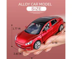 WSECOMM  1:32 Scale Car Model 3 Alloy Diecast Pull Back Electronic Toys with Lights and Music, Mini Vehicles Toys for Kids Gift Car Lovers Collection