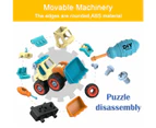 WSECOMM  Take Apart Construction Toys, Drill, Roller, Bulldozer and Excavator Toys, Trucks for Kids Boys Girls Ages 3 4 5 6 7 8 Year Old, Educational