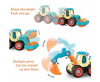 WSECOMM  Take Apart Construction Toys, Drill, Roller, Bulldozer and Excavator Toys, Trucks for Kids Boys Girls Ages 3 4 5 6 7 8 Year Old, Educational