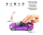 WSECOMM  1:32 Zinc Alloy Diecast Car Toys for Kids, Pull Back Collectible Vehicle Toy Door Opening Scale Car Model with Sound and Light, Birthday Gif