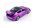 WSECOMM  1:32 Zinc Alloy Diecast Car Toys for Kids, Pull Back Collectible Vehicle Toy Door Opening Scale Car Model with Sound and Light, Birthday Gif