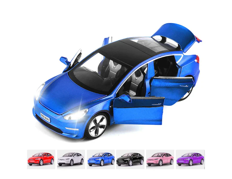 WSECOMM  1:32 Scale Car Model 3 Alloy Diecast Pull Back Electronic Toys with Lights and Music, Mini Vehicles Toys for Kids Gift Car Lovers Collection