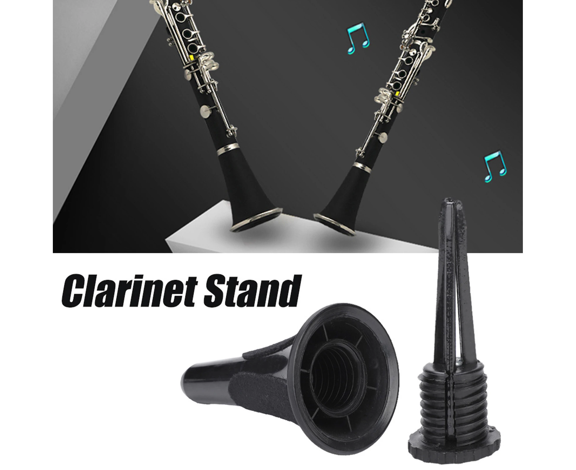 Detachable Folding Clarinet Stand Folding Tripod Holder Wind Instrument Accessory